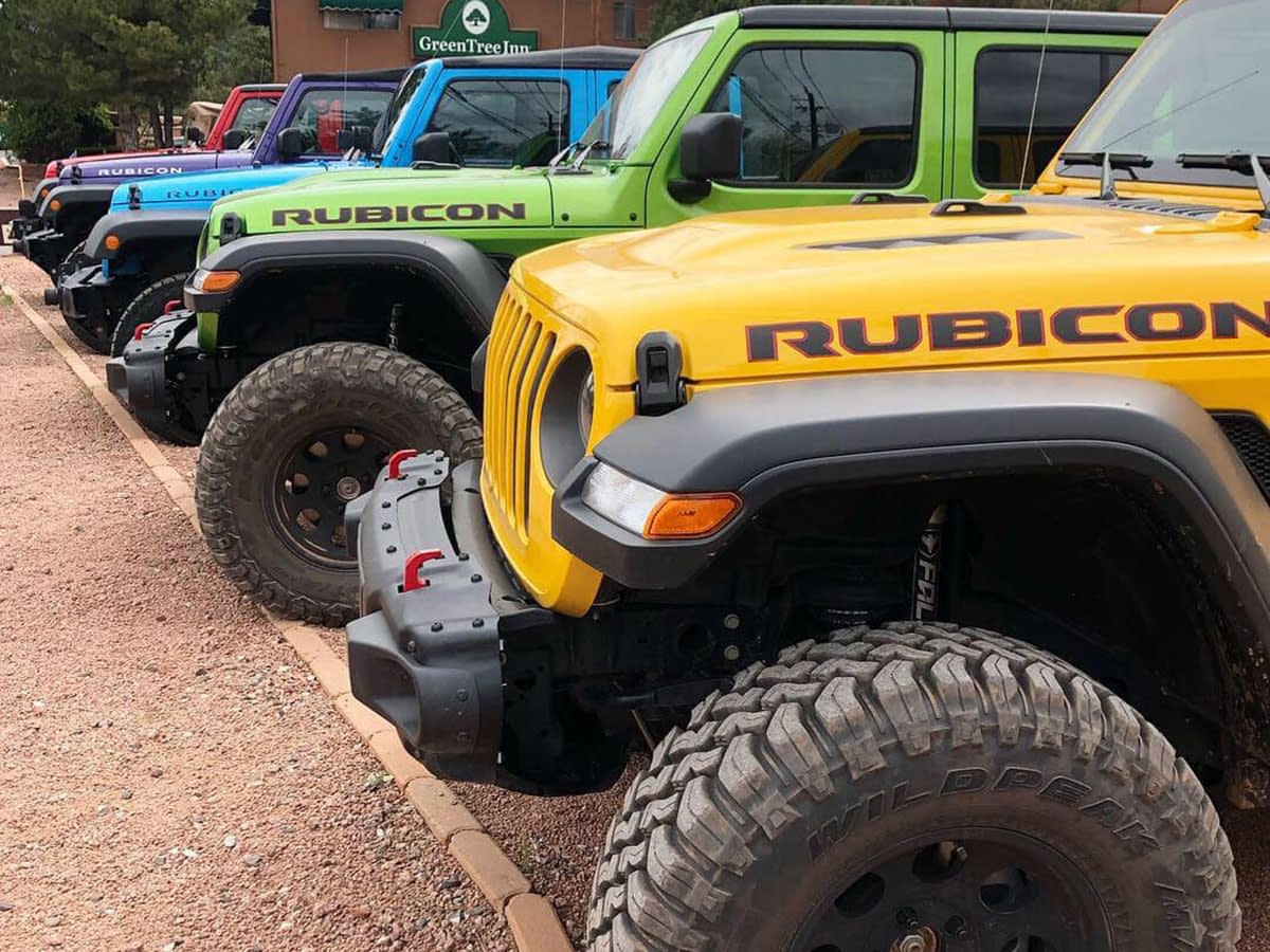 Jeep JL's on the line in Sedona.